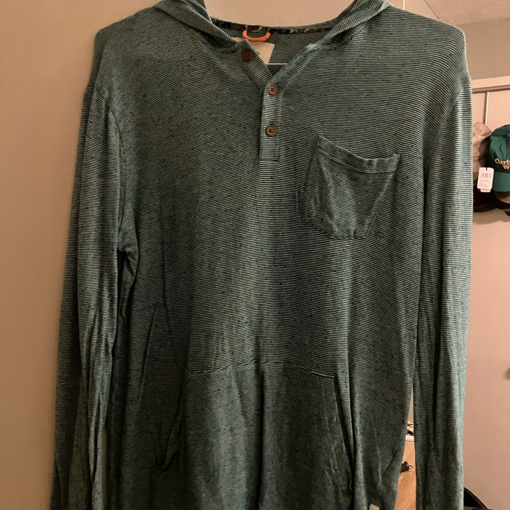 Men's Green Hooded Shirt